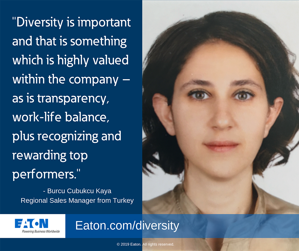 Burcu Cubukcu Kaya Eaton Turkey sales manager